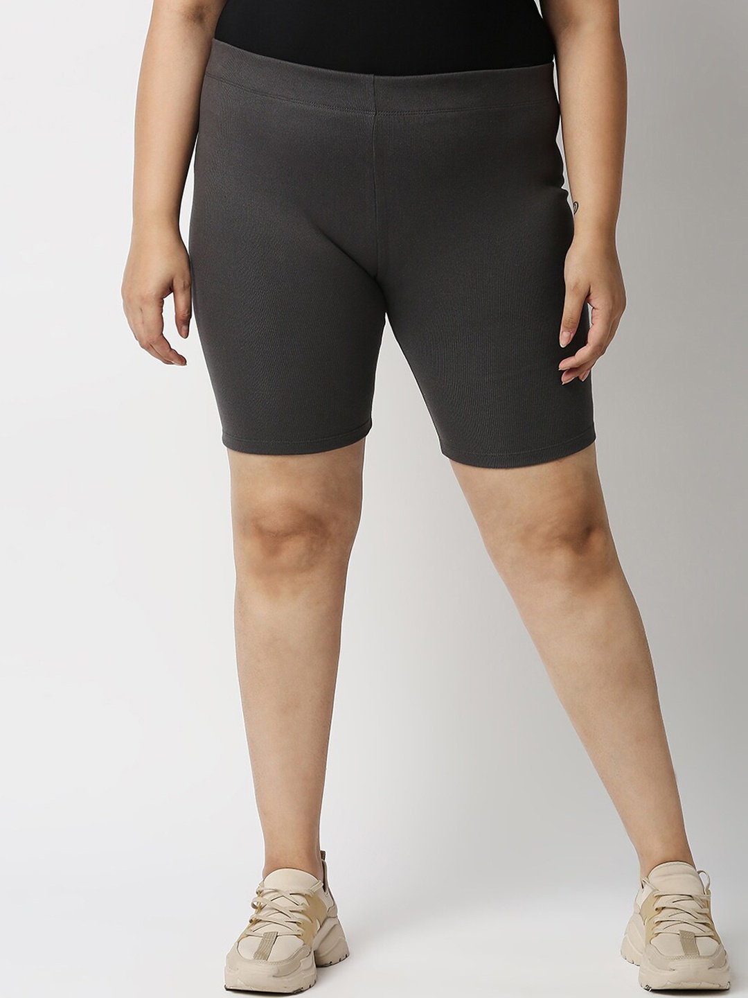 

20Dresses Women Grey Slim Fit Cycling Shorts