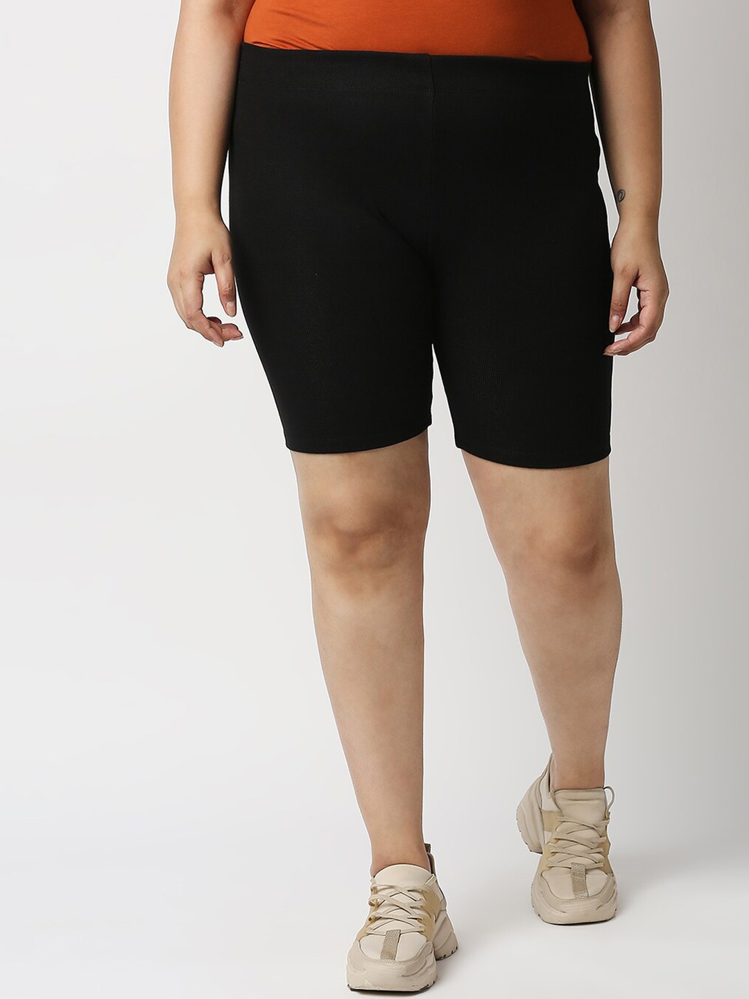

20Dresses Women Black Slim Fit Cycling Sports Shorts