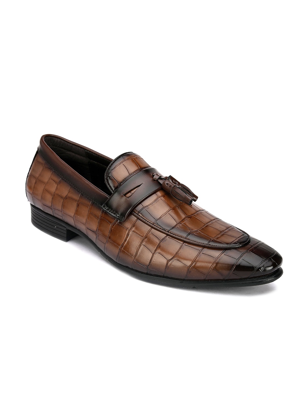 

San Frissco Men Tan Printed Loafers