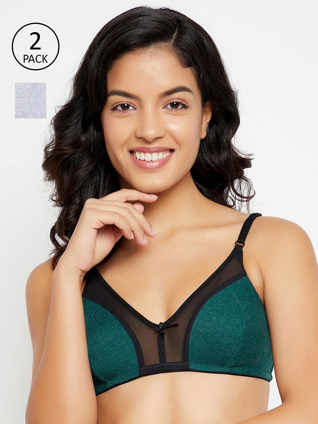 

Clovia Black & Pink Bra