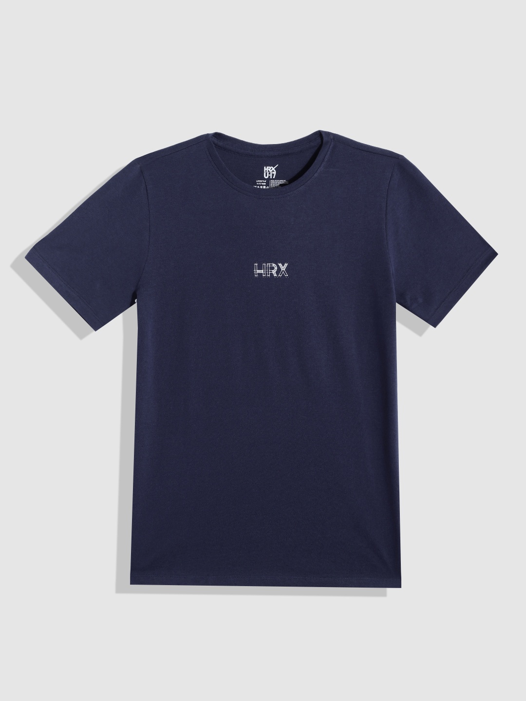 

HRX By Hrithik Roshan Lifestyle U-17 Boys Navy Bio-Wash Brand Carrier T-shirts, Navy blue