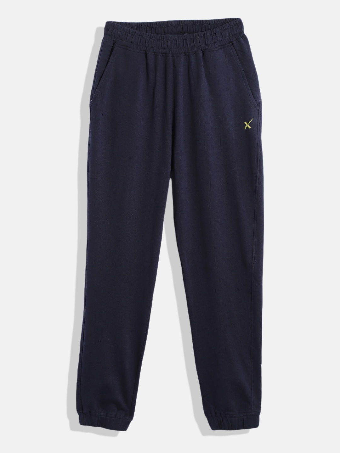 

HRX By Hrithik Roshan Lifestyle U-17 Boys Navy Bio-Wash Solid Track Pants, Navy blue