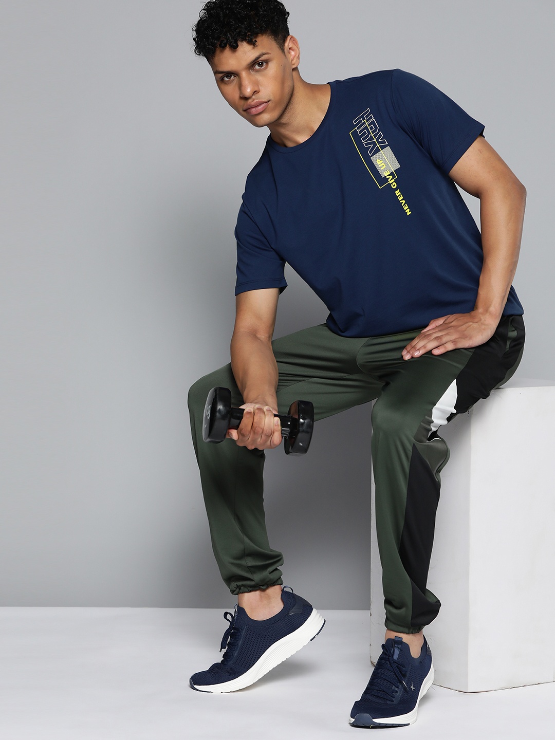 

HRX by Hrithik Roshan Rapid Dry Training T-shirt, Navy blue
