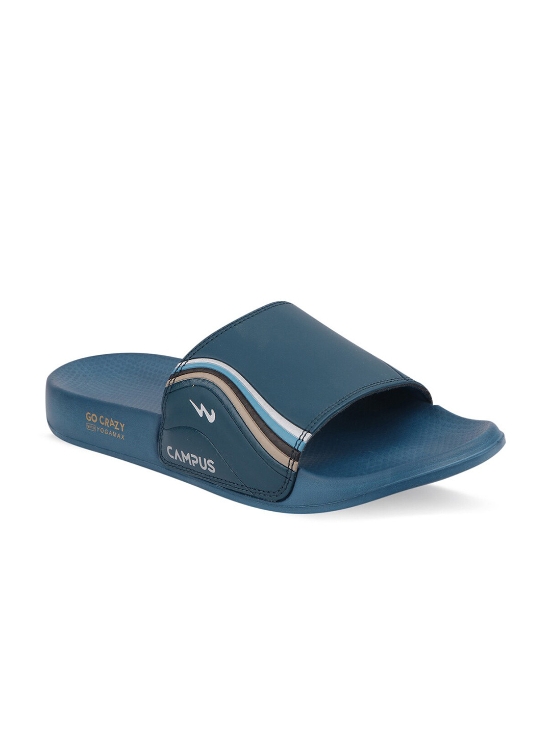 

Campus Men Blue & White Sliders