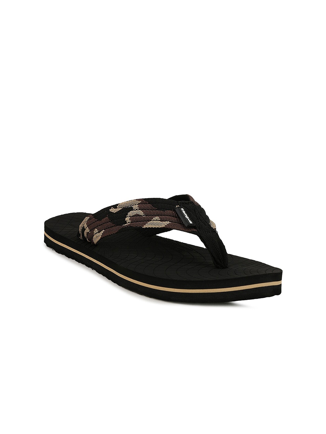 

Campus Men Black & Brown Thong Flip-Flops