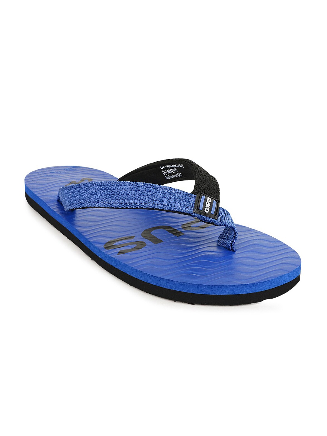 

Campus Men Blue & Black Printed Thong Flip-Flops