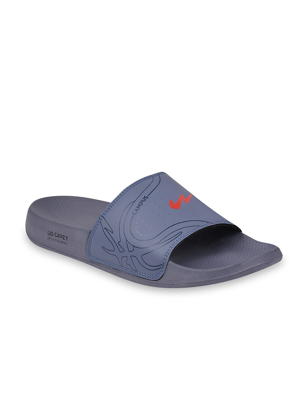 

Campus Men Blue & Grey Casual Sliders