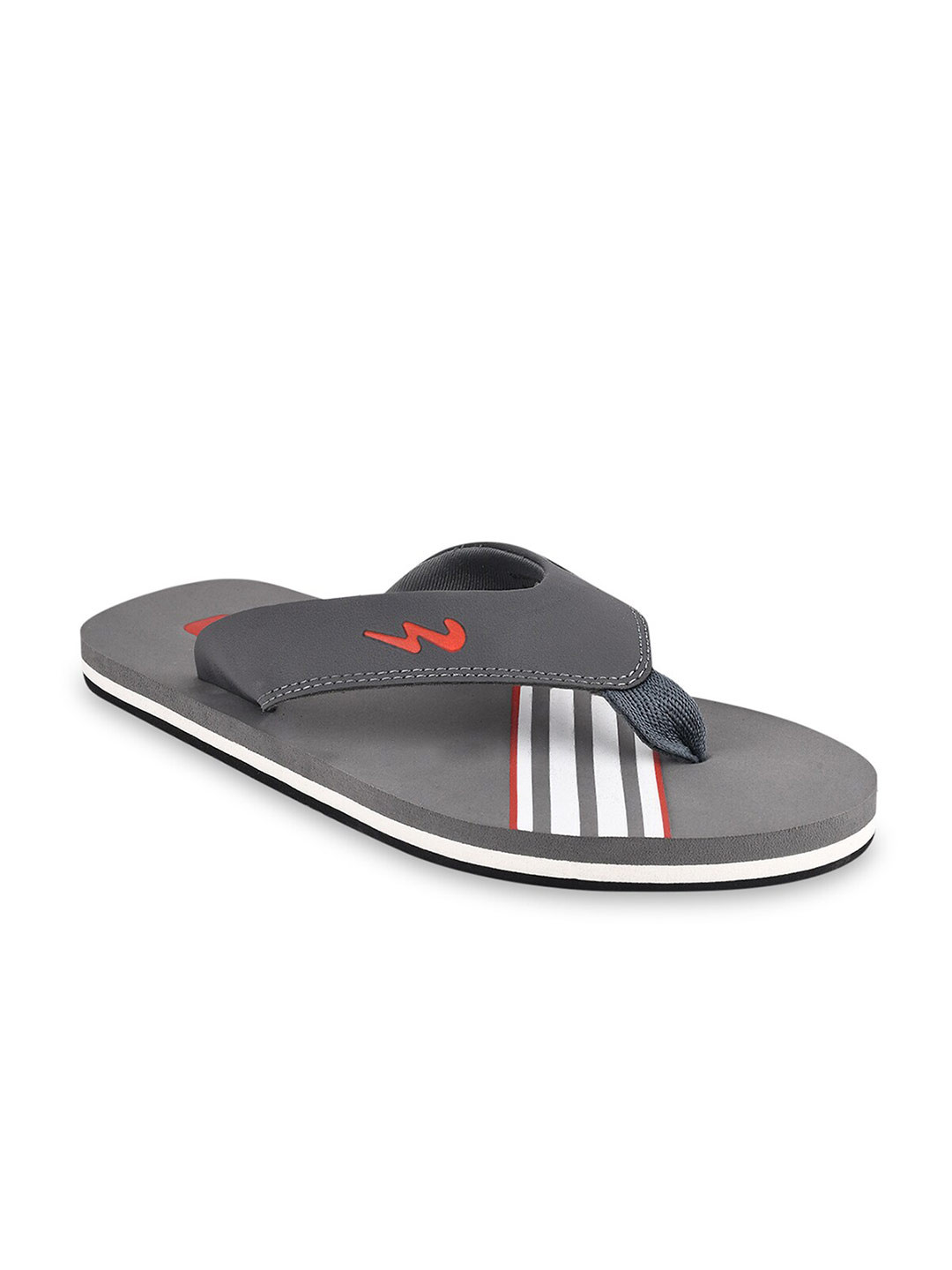 

Campus Men Grey & White Thong Flip-Flops