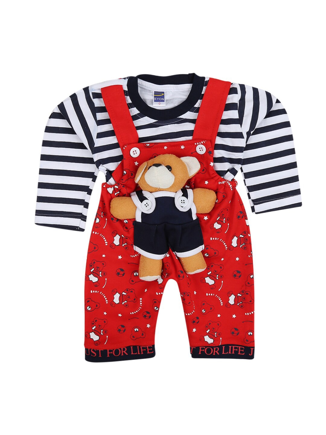 

V-Mart Kids Red Printed T-shirt with Shorts