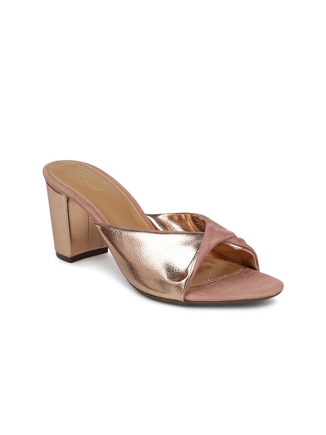 

Inc 5 Copper-Toned Party Block Heels