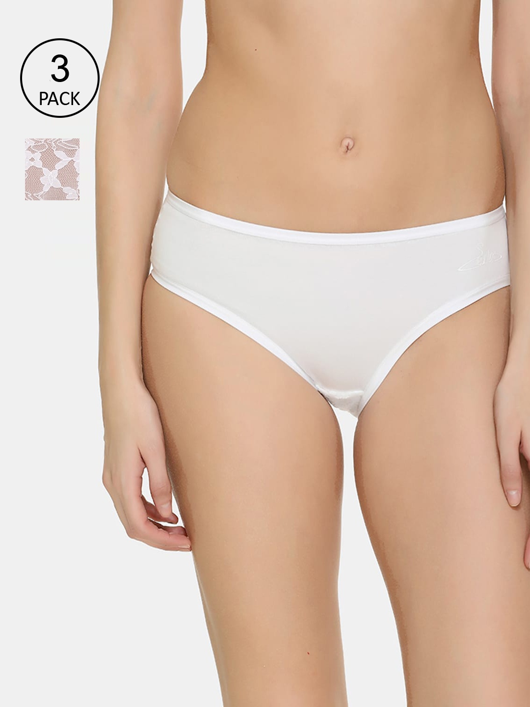 

Skidlers Women Pack Of 3 Assorted Pure Cotton Antibacterial Bikini Briefs