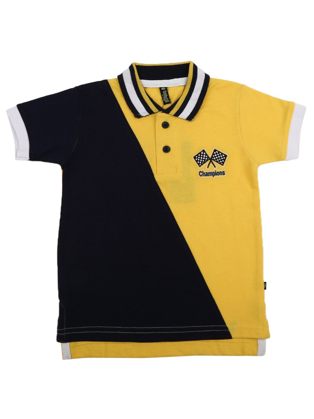 

V-Mart Boys Yellow cotton Polo Collar T-shirt