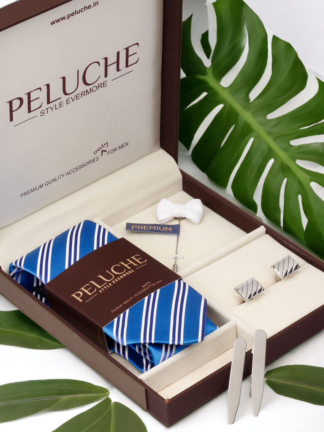 

PELUCHE Men 4 Pieces Blue Accessory Gift Set