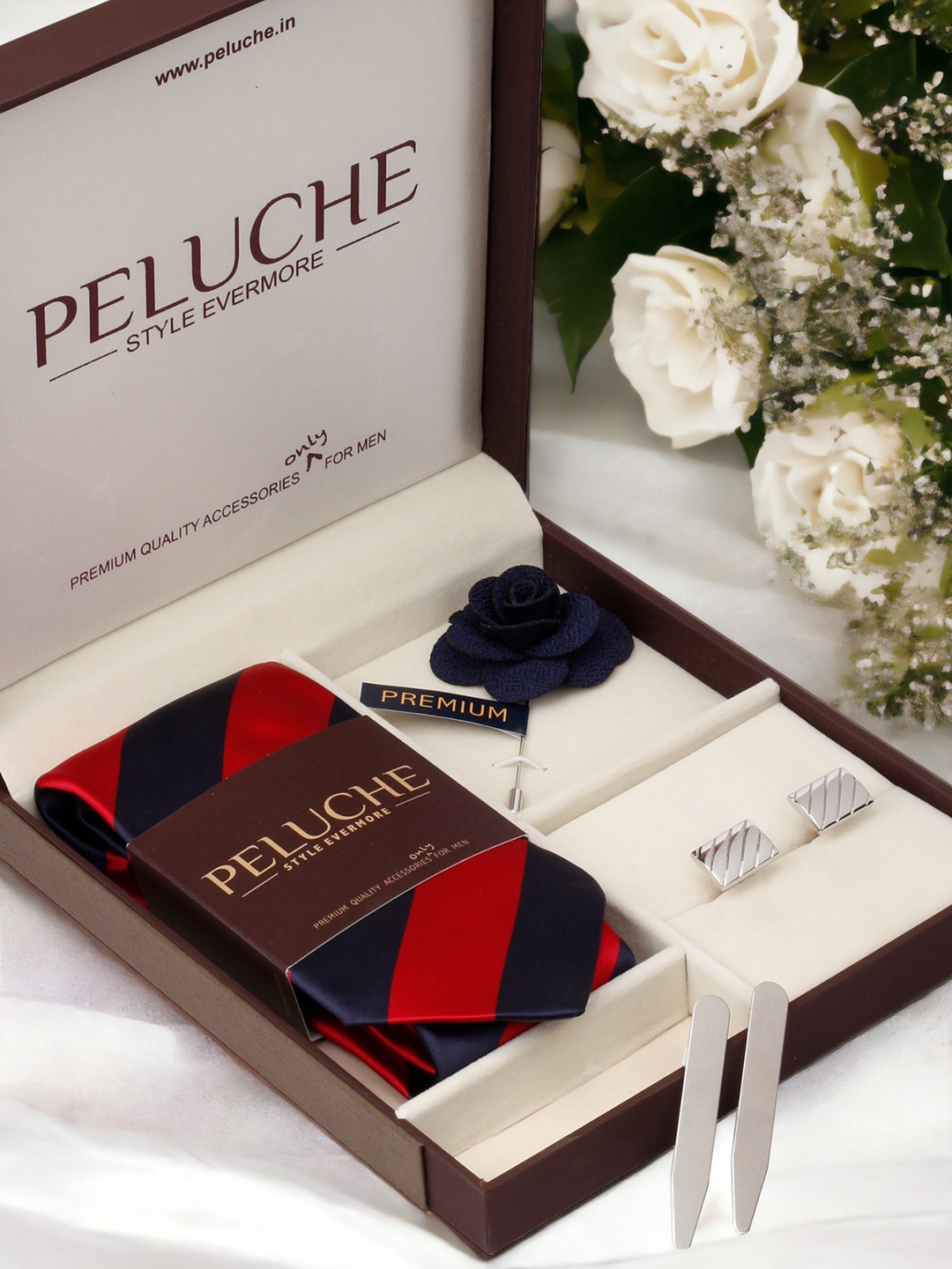 

PELUCHE Men Blue & Red Accessory Gift Set