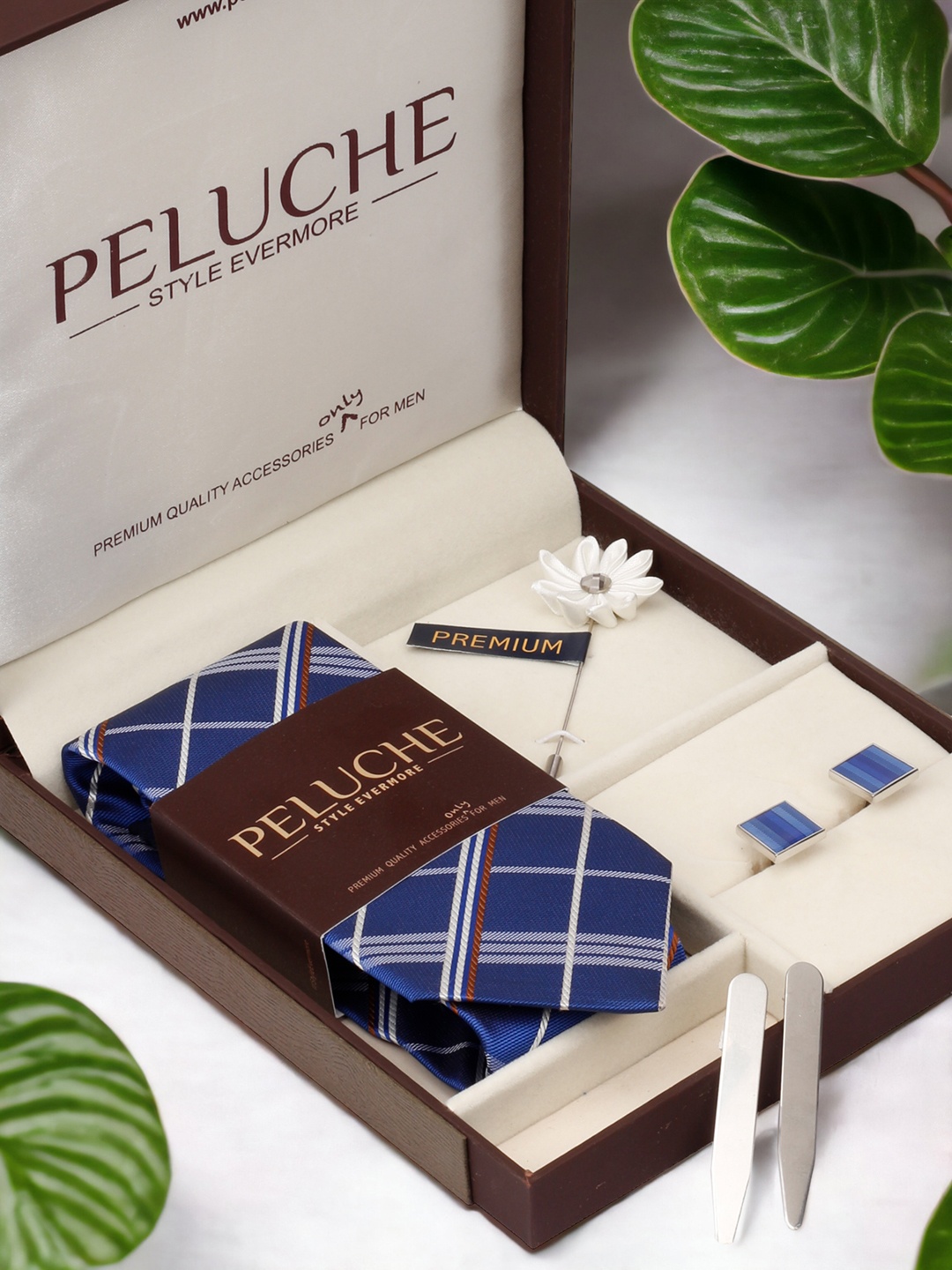 

PELUCHE Men 4 Pieces Blue Accessory Gift Set