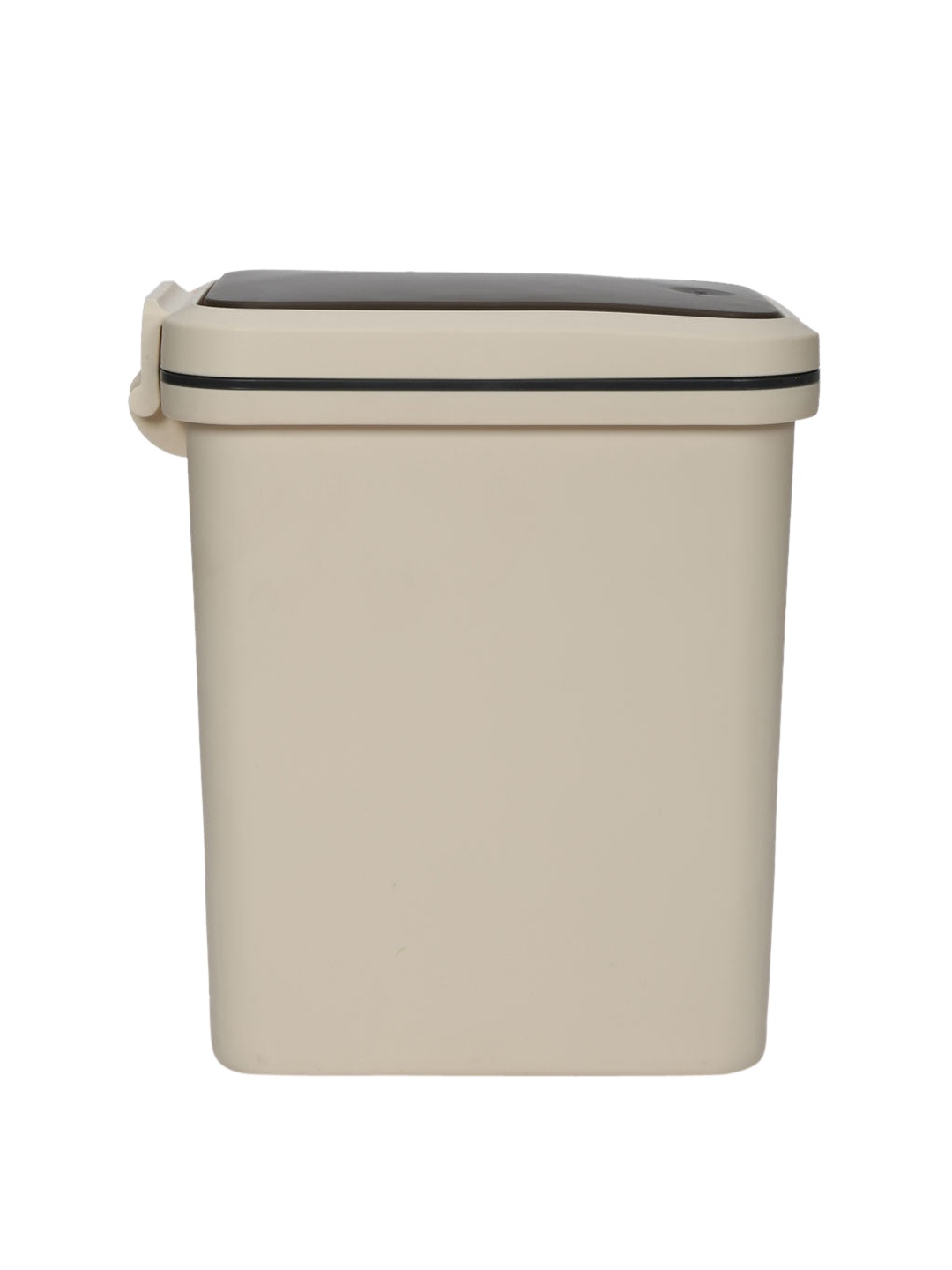 

Athome by Nilkamal Beige & Brown Solid Plastic Push Can Dust Bins