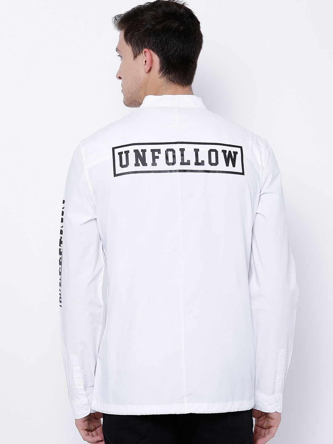 

LOCOMOTIVE White Slim Fit Shacket