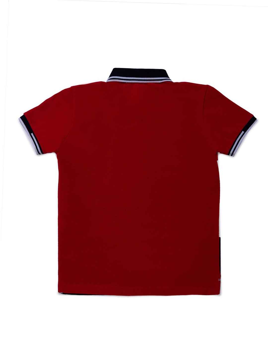

Status Quo Boys Red & Black Striped Polo Collar T-shirt