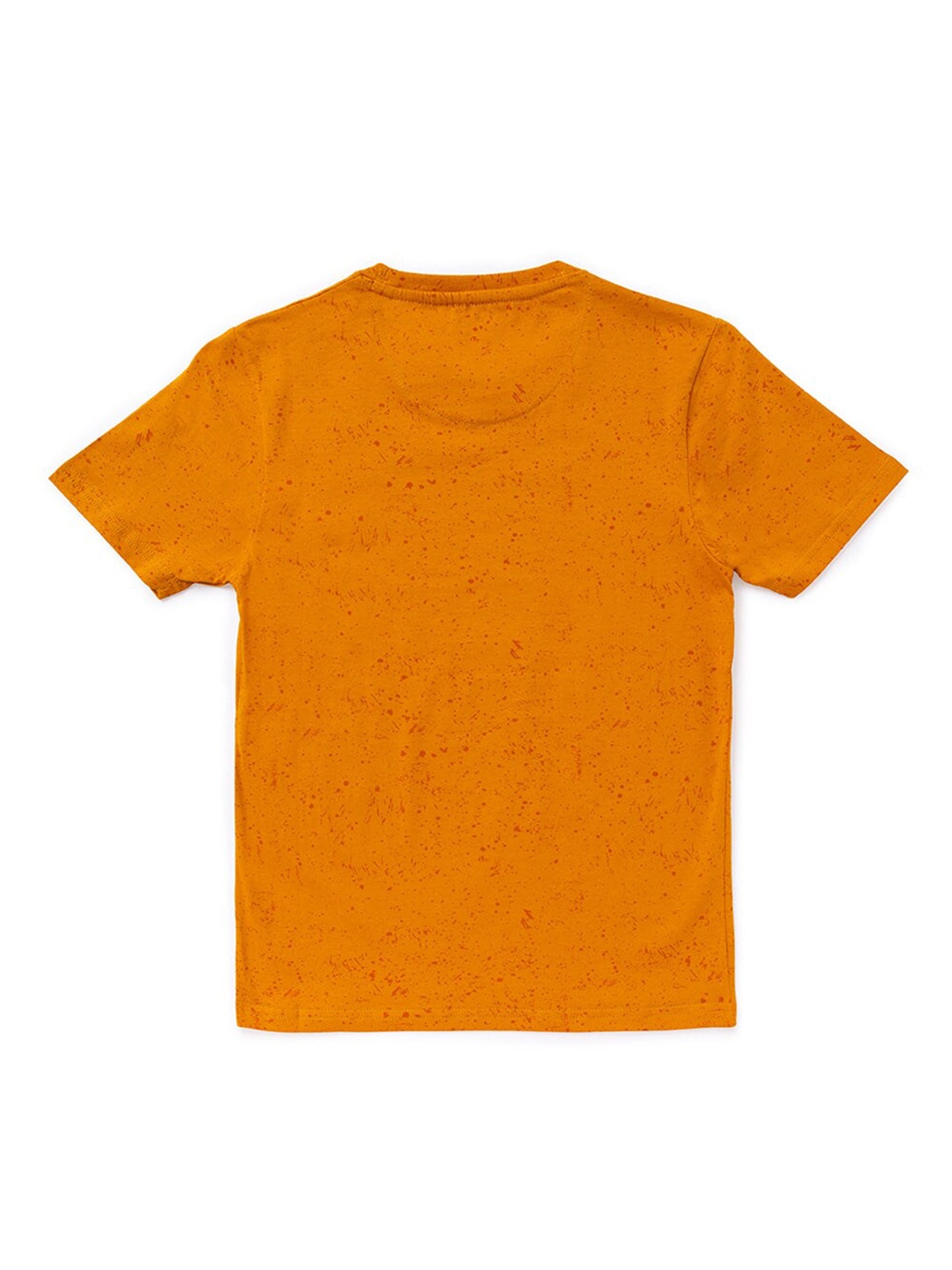 

Status Quo Boys Mustard Yellow Printed Regular Fit T-shirt