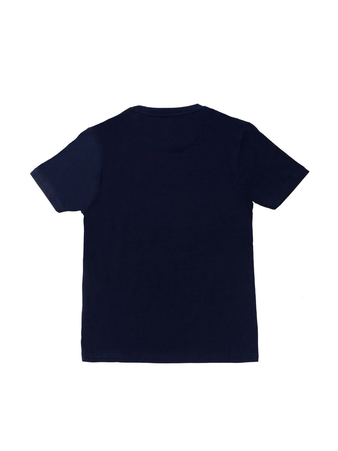Status Quo Boys Navy Blue Typography Printed Regular Fit T-shirt