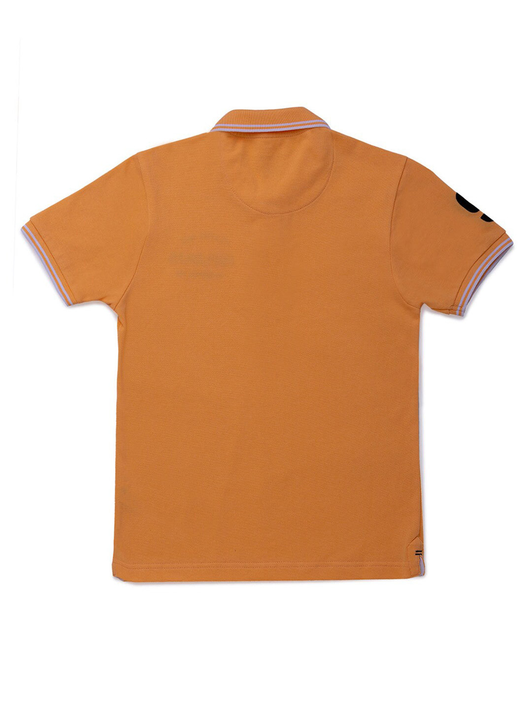 

Status Quo Boys Orange Printed Polo Collar Regular Fit T-shirt