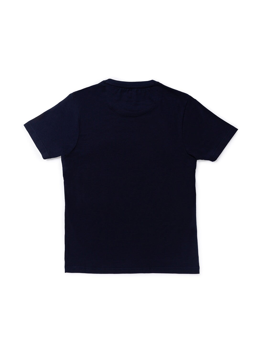 Status Quo Boys Navy Blue Printed Regular Fit T-shirt