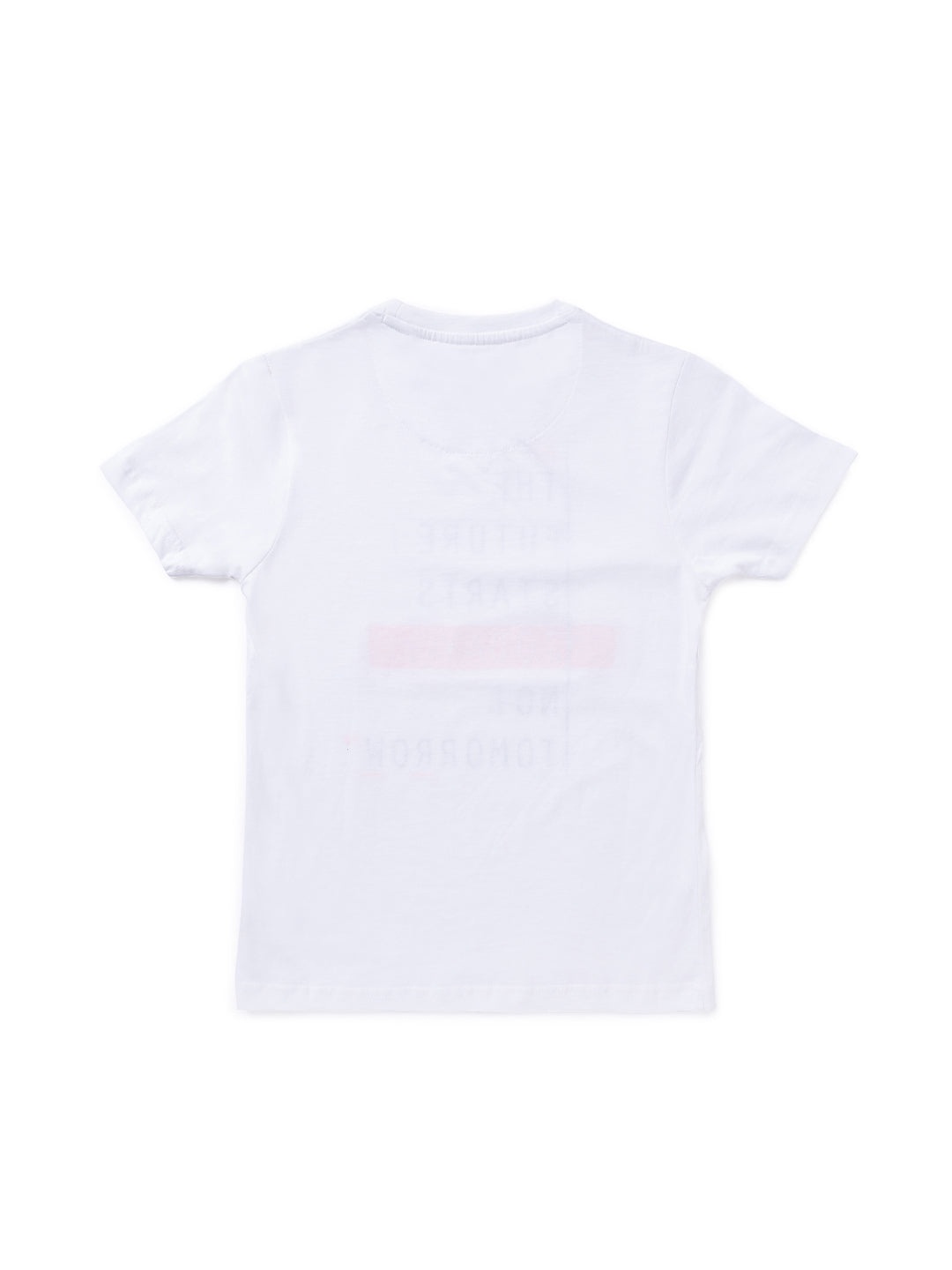

Status Quo Boys White Typography Printed Regular Fit T-shirt