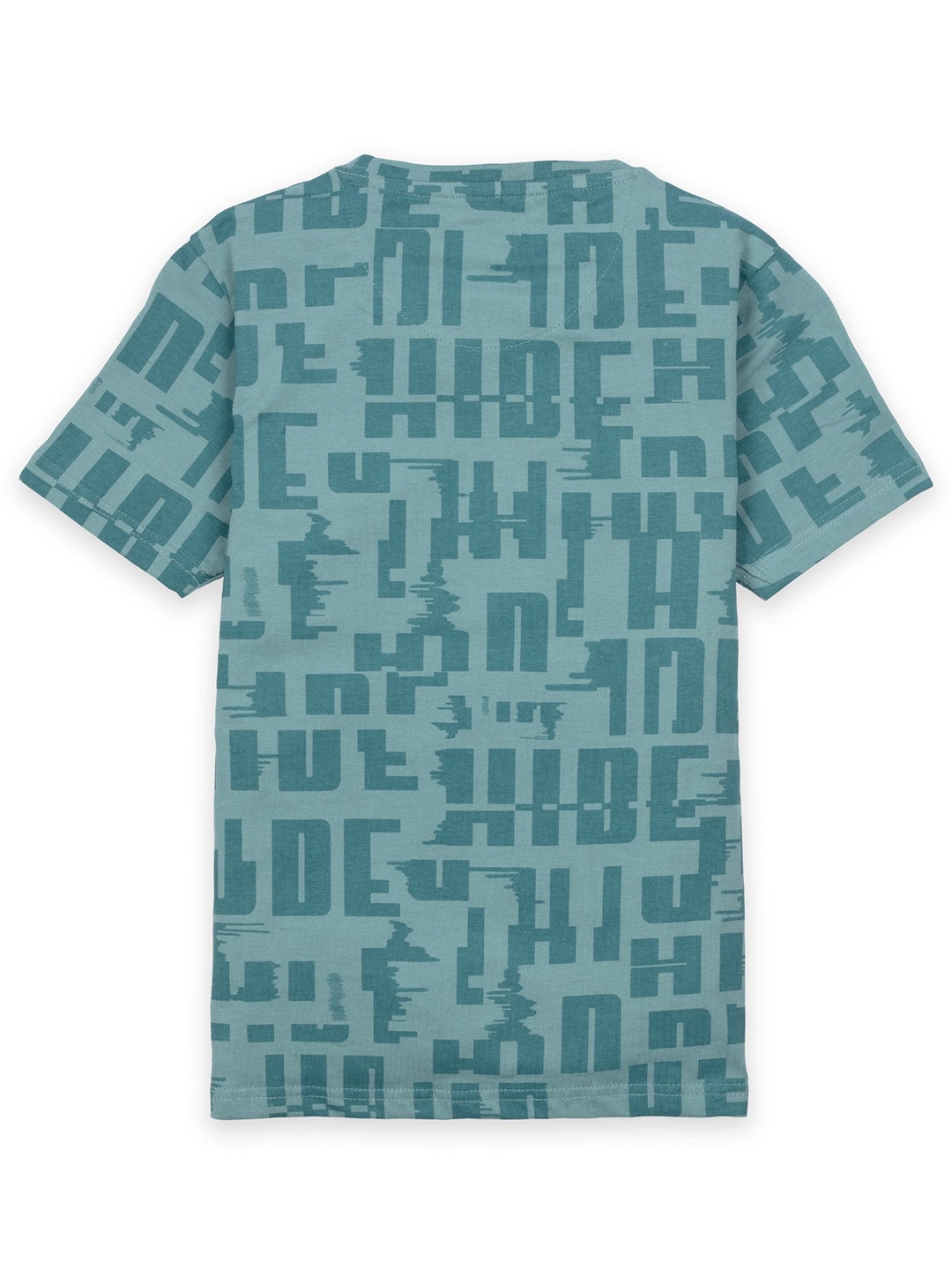 

Status Quo Boys Green & Orange Typography Printed Regular Fit T-shirt
