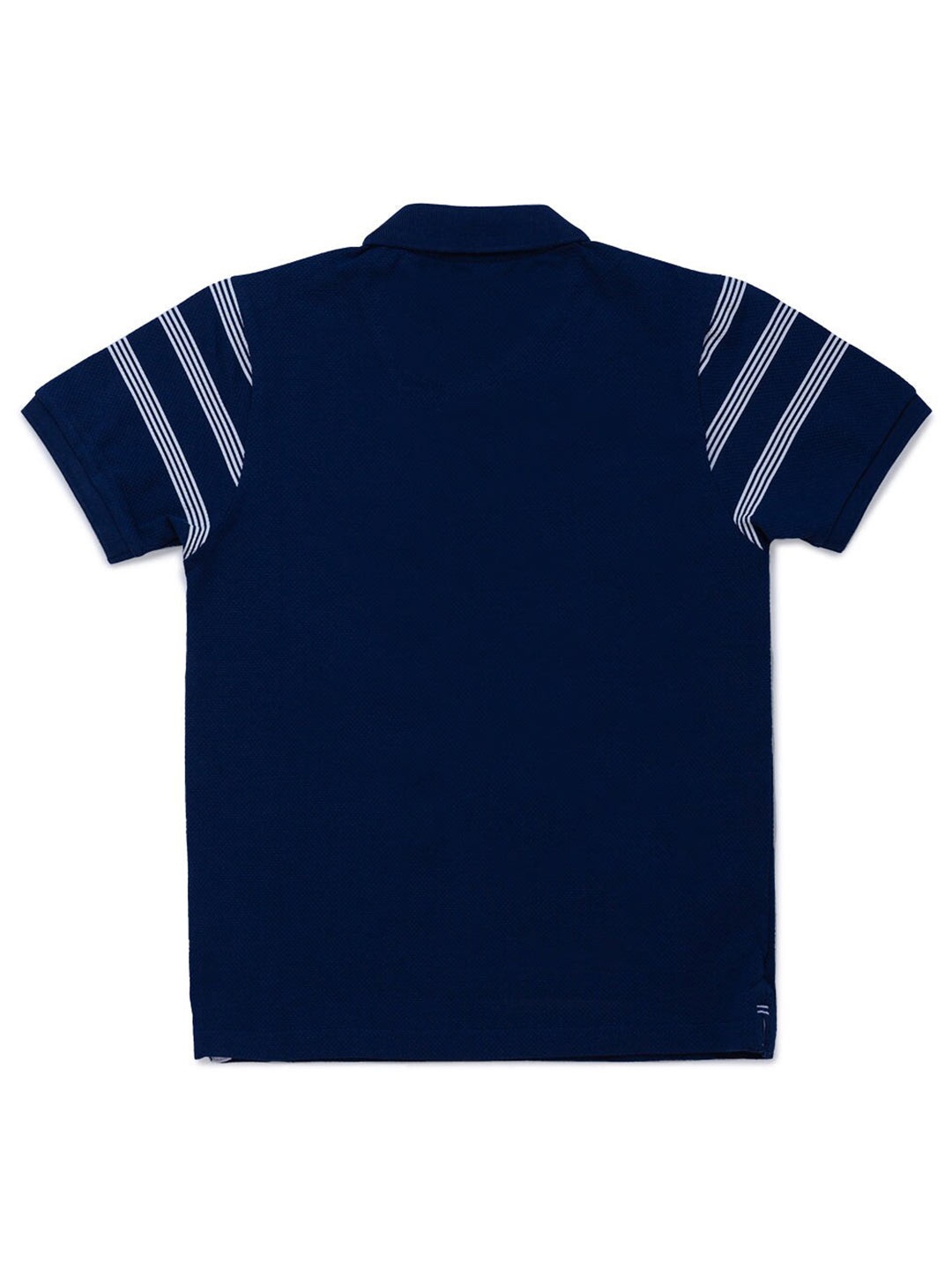 

Status Quo Boys Blue & White Striped Polo Collar Regular Fit T-shirt