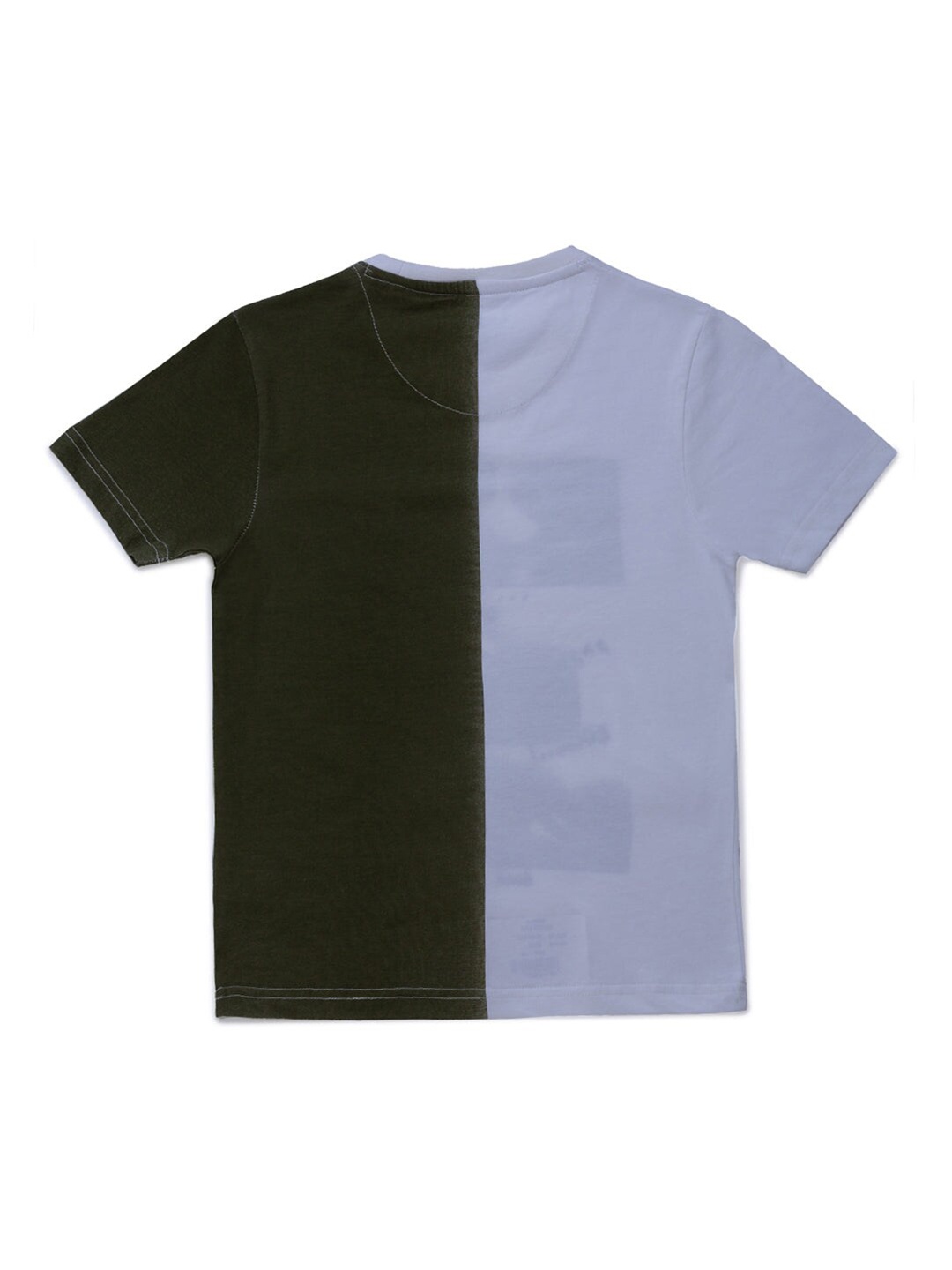 

Status Quo Boys Green & Blue Colourblocked Regular Fit T-shirt