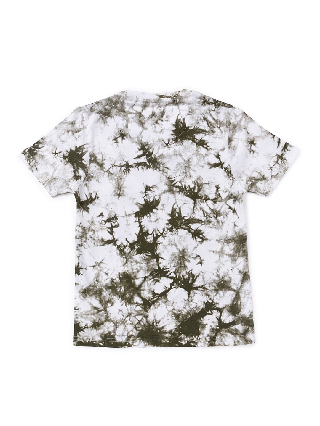 

Status Quo Boys White & Green Printed Regular Fit T-shirt