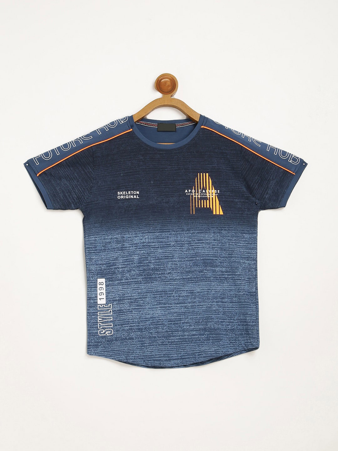

V2 Value & Variety Boys Blue Printed Regular Fit T-shirt