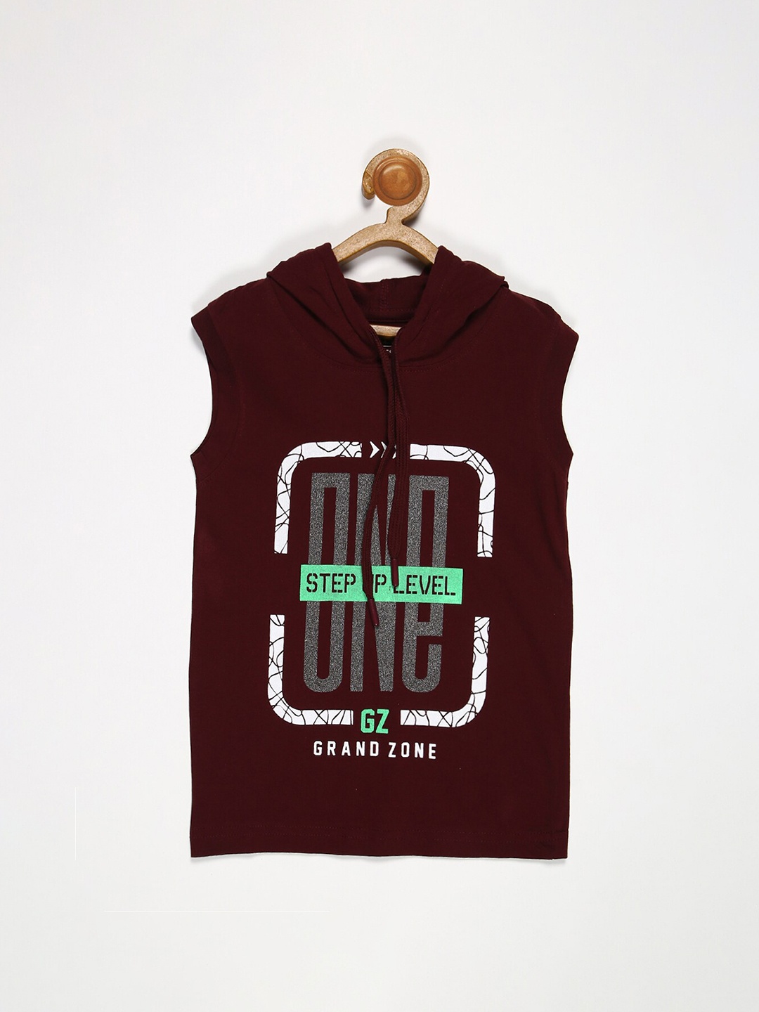 

V2 Value & Variety Boys Brown V-Neck Extended Sleeves T-shirt