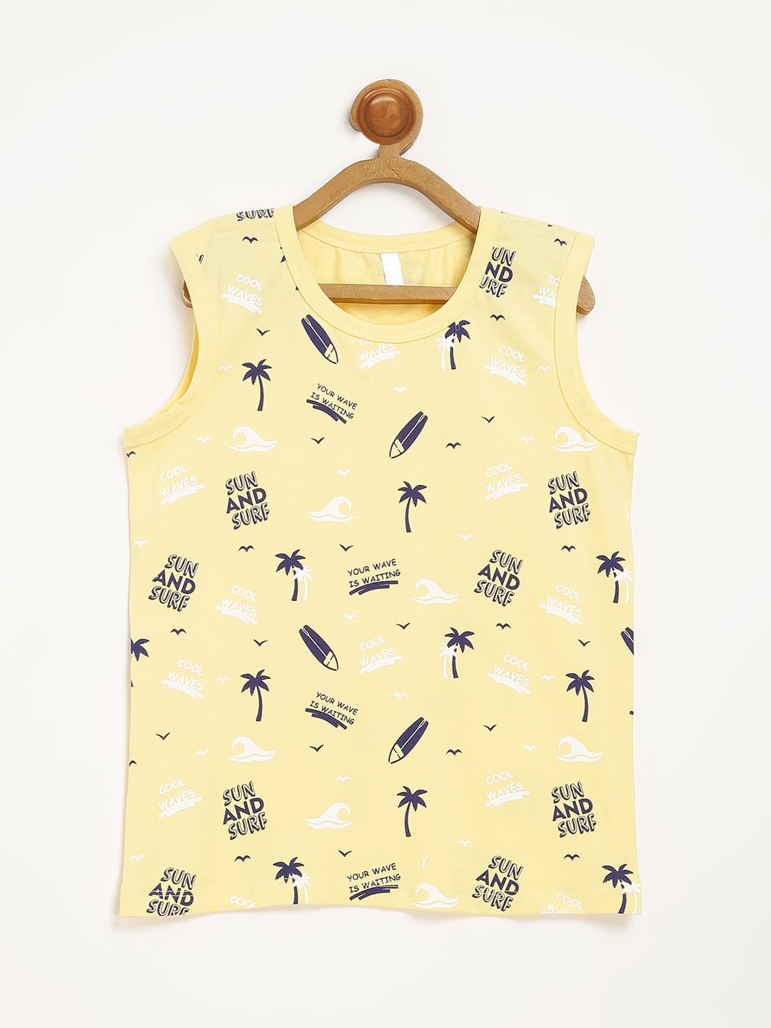

V2 Value & Variety Boys Yellow Printed T-shirt