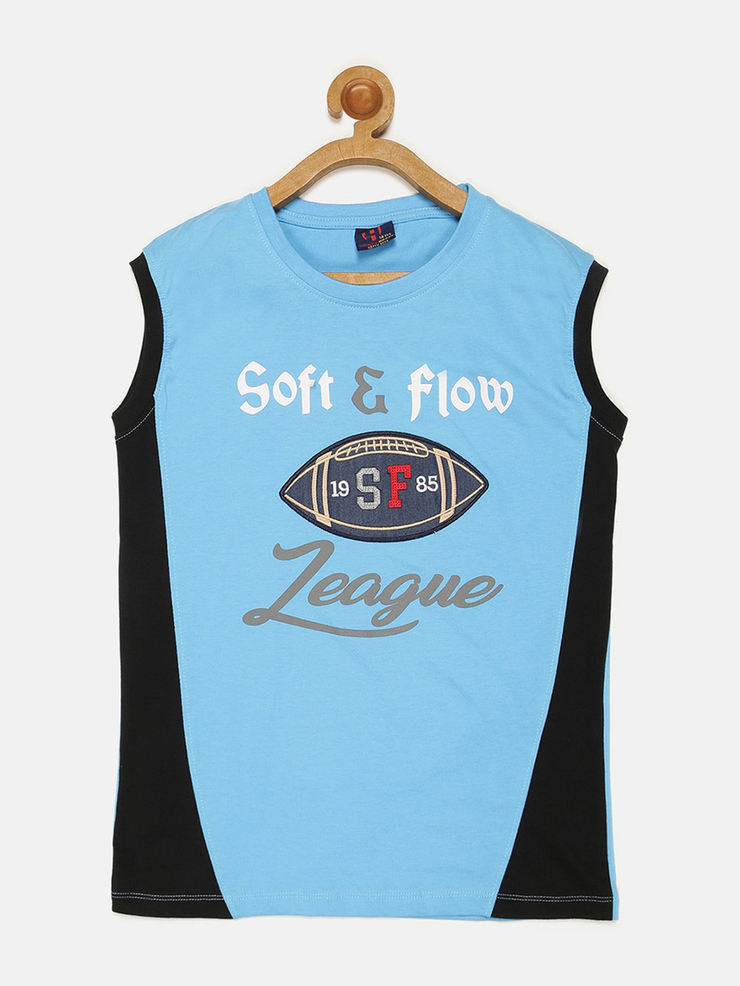 

V2 Value & Variety Boys Blue Printed T-shirt