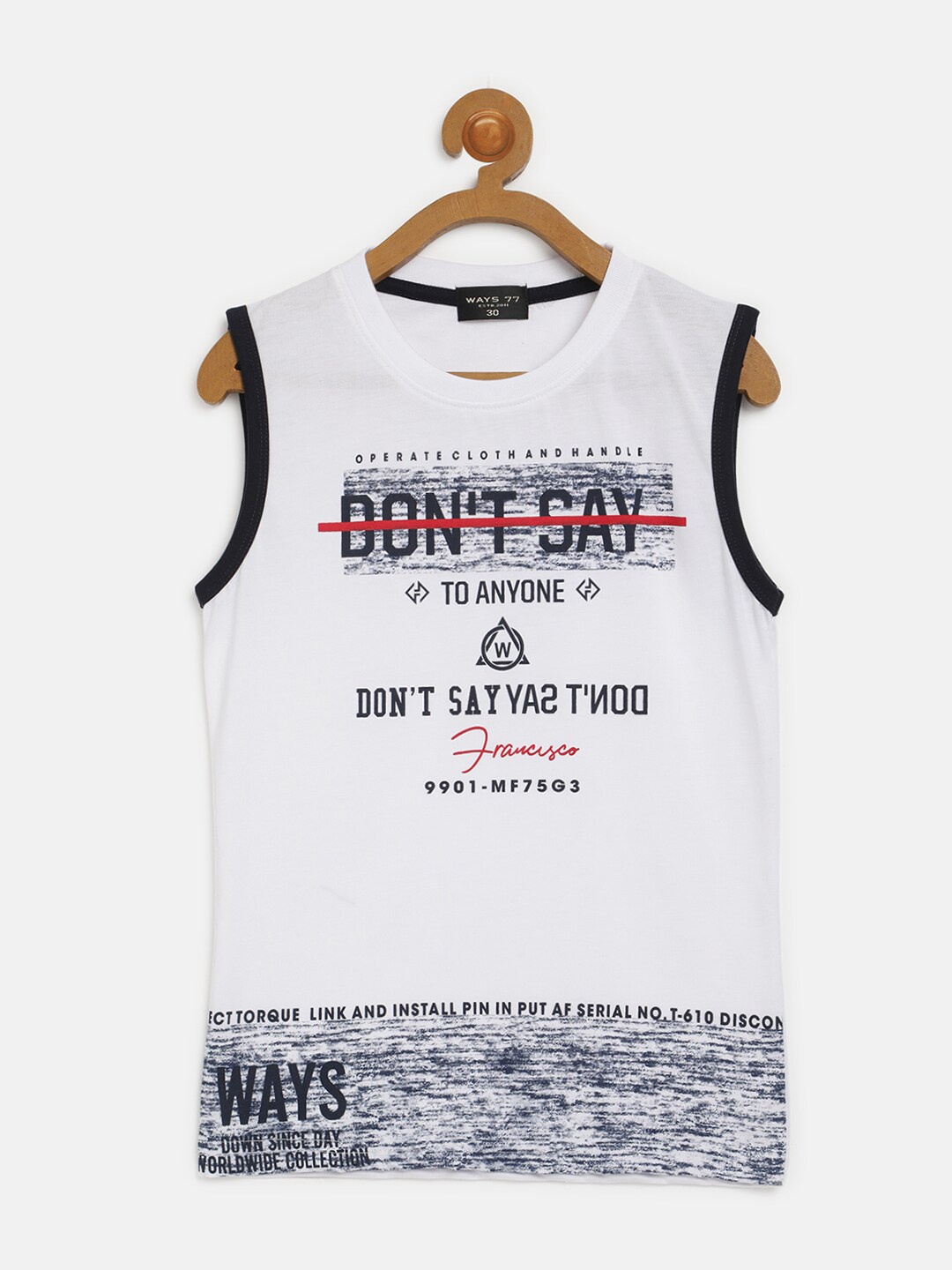 

V2 Value & Variety Boys White T-shirt