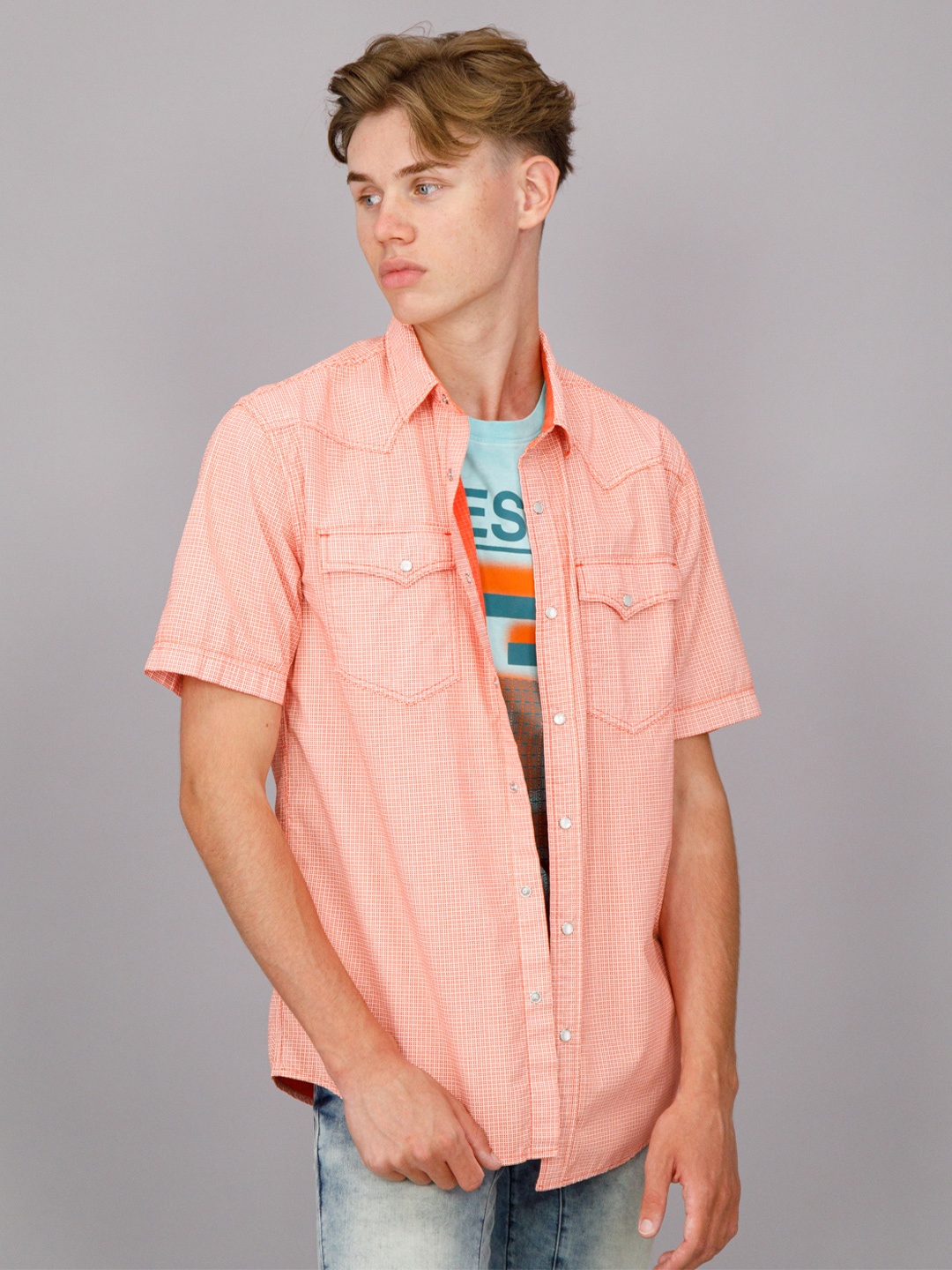 

FREESOUL Men Red Casual Shirt