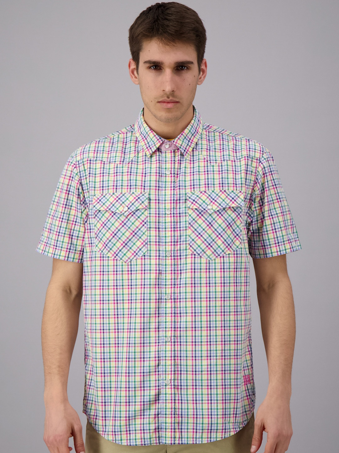 

FREESOUL Men Off White Casual Shirt