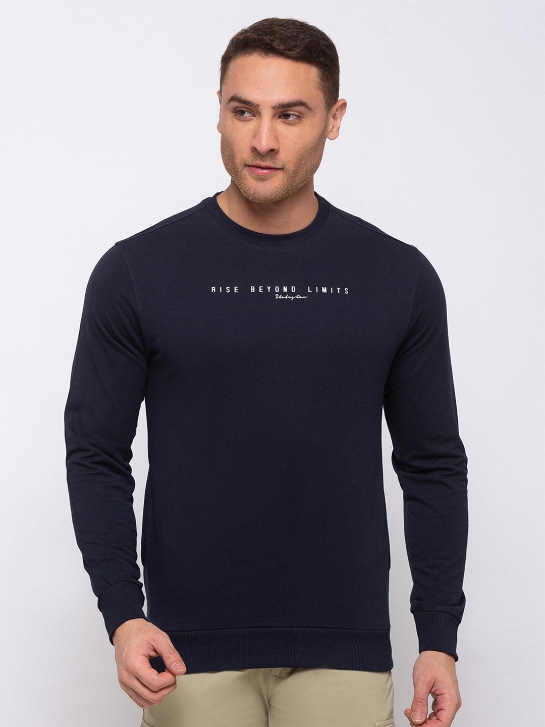 

Status Quo Men Blue Typography T-shirt