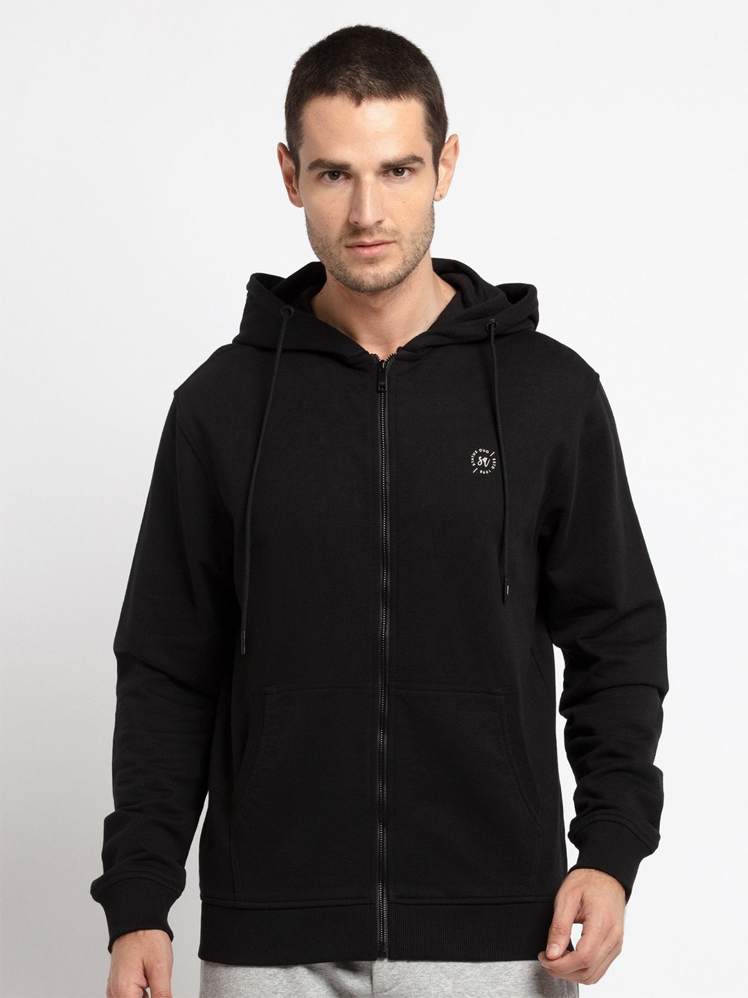 

Status Quo Men Black Hooded Sweatshirt