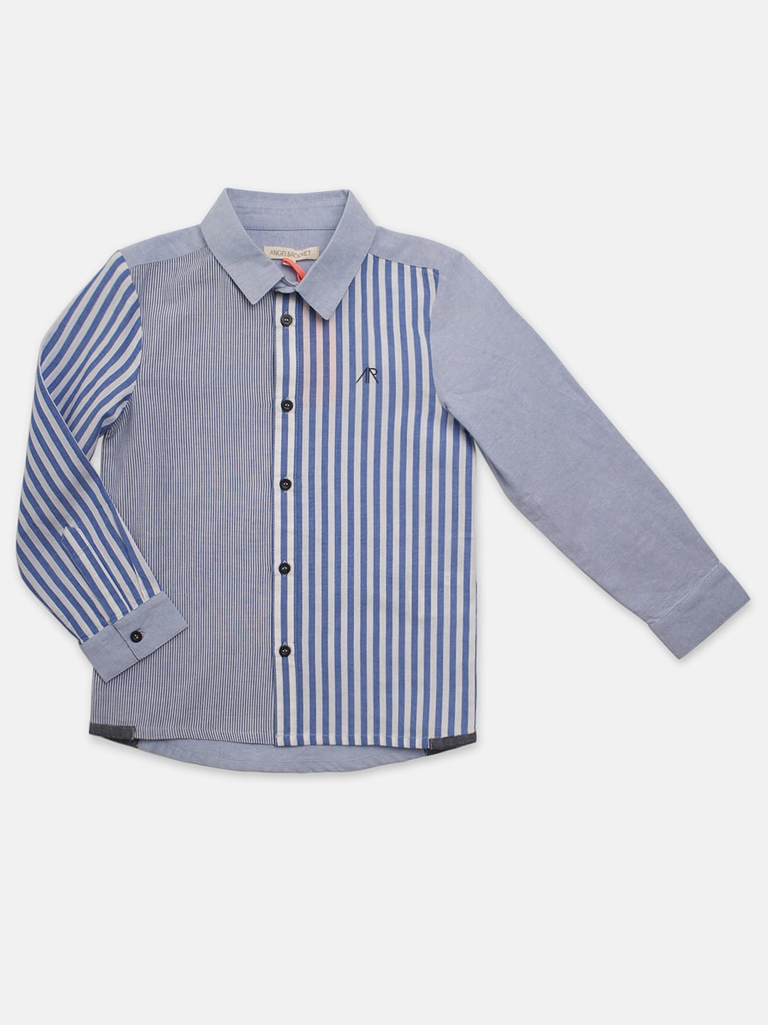 

Angel & Rocket Boys Blue Classic Striped Casual Shirt