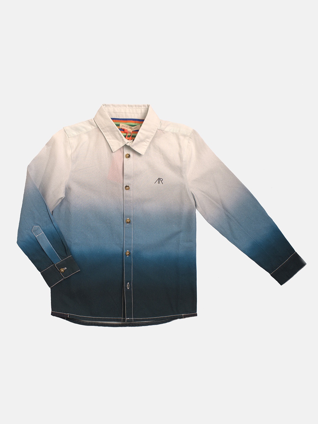 

Angel & Rocket Boys Blue Classic Ombre Faded Casual Shirt