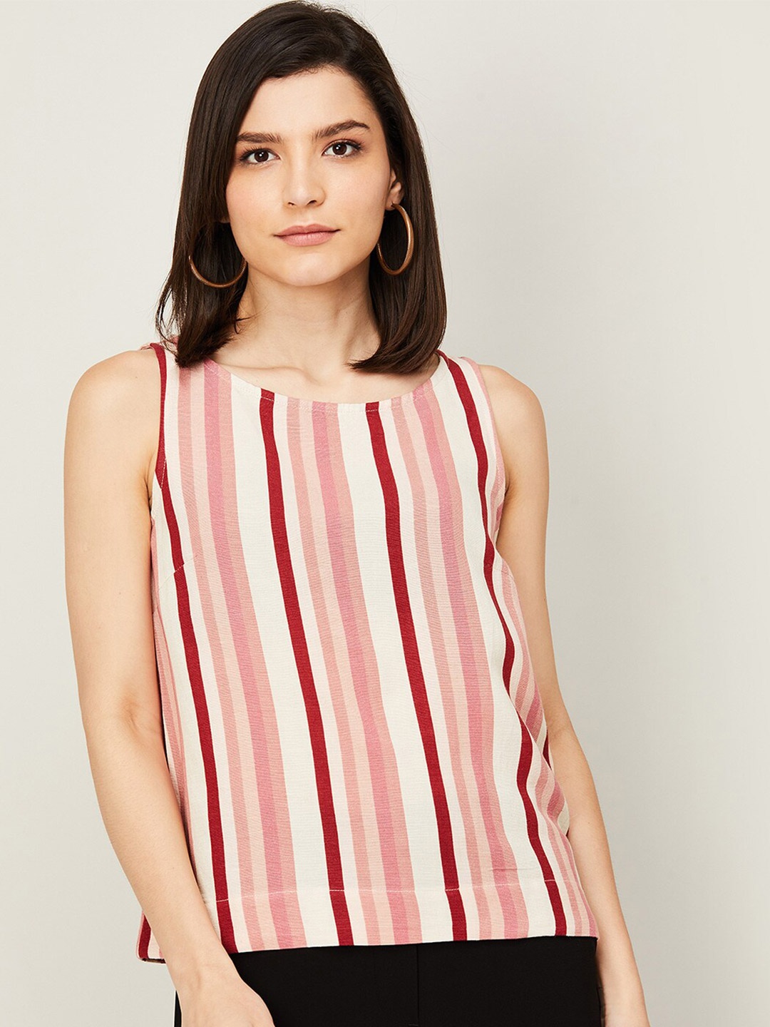 

CODE by Lifestyle Pink Striped Top
