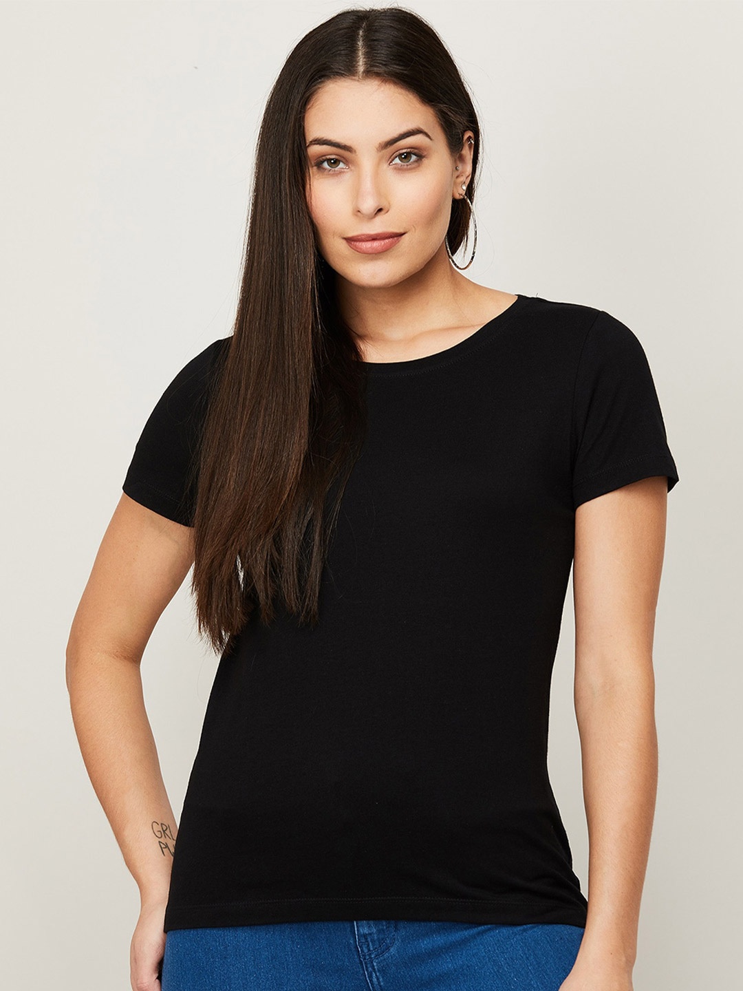

Fame Forever by Lifestyle Black Pure Cotton Top