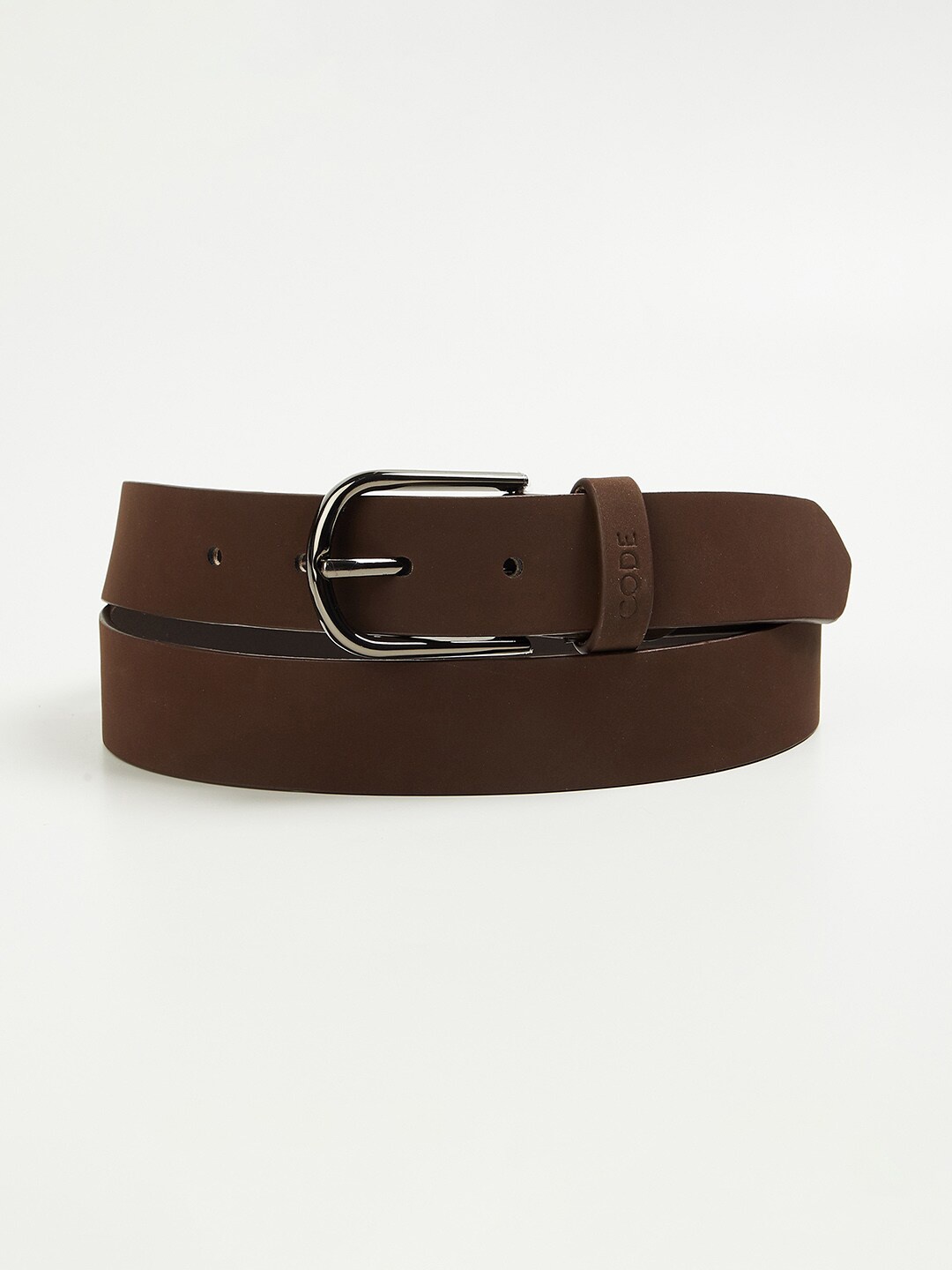 

CODE by Lifestyle Men Brown Solid Leather Belt