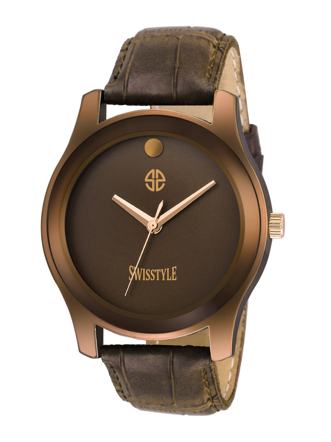

SWISSTYLE Men Brown Dial & Olive Green Straps Analogue Wrist Watch SS-MV002-BRW-BRW