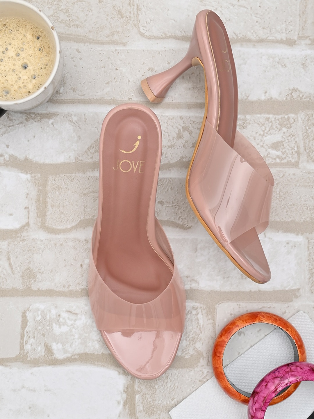 

Jove Pink Party Block Heels