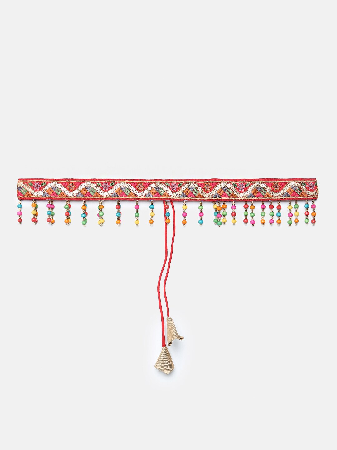 

SALWAR STUDIO Women Red Embellished Waist Belt