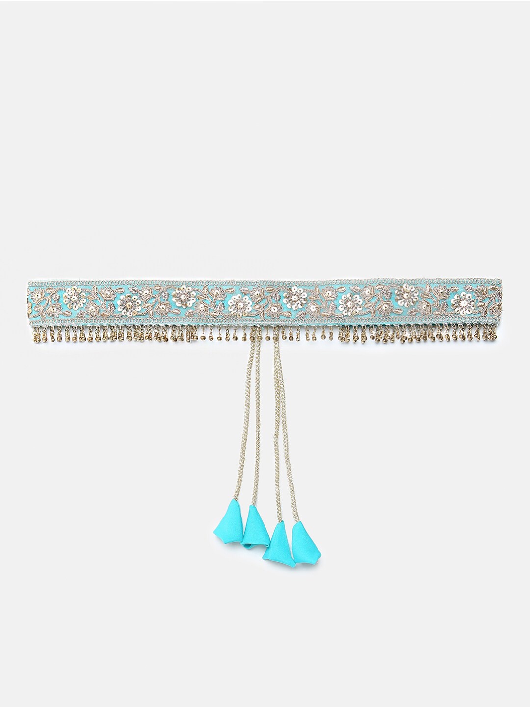 

SALWAR STUDIO Women Sea Green Embellished Belt