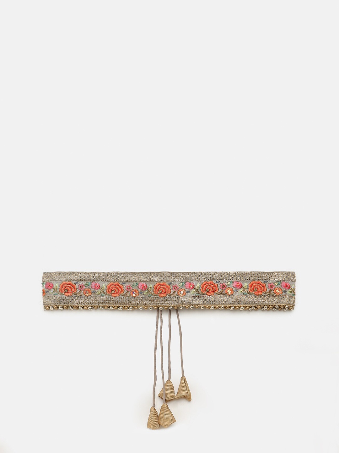 

SALWAR STUDIO Women Khaki Embellished Belt